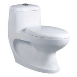Belmonte One Piece Water Closet Cally S Trap With Lotus Pedestal Wash Basin - White