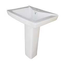 Belmonte One Piece Water Closet Cally S Trap With Small LCD Pedestal Wash Basin - White