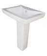 Belmonte One Piece Water Closet Cally S Trap With Small LCD Pedestal Wash Basin - Ivory