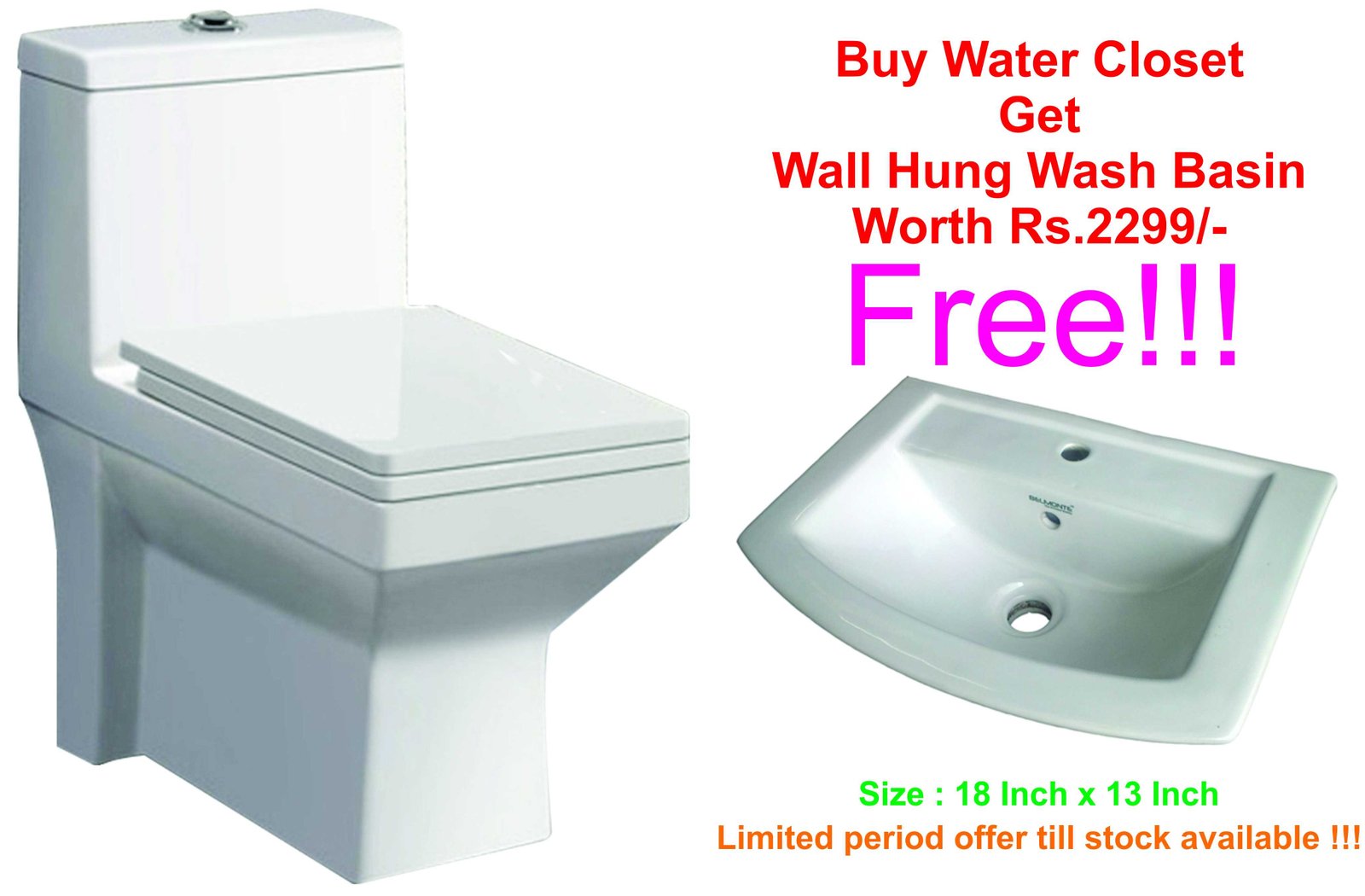 Buy Belmonte Water Closet Ripone S Trap With Wall Hung Basin Lily
