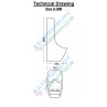 Belmonte Evans Wall Mount Male Urinal Pot - White Ceramic Glossy Finish 310x290x580mm Belmonte Evans Wall Mount Male Urinal Pot - White Ceramic Glossy Finish 310x290x580mm