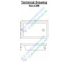 Belmonte 18x12x6 Inch White Ceramic Laboratory Sink - Glossy Finish, Rectangle Shape with Overflow Hole Belmonte 18x12x6 Inch White Ceramic Laboratory Sink - Glossy Finish, Rectangle Shape with Overflow Hole