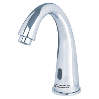 Vardhman Ceramics Touchless Automatic Sensor E Tap Faucet Swan DC Power Supply Model for Bathroom Wash Basin