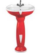 Double color pedestal wash basin available at best price