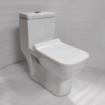 Modern White Ceramic EWC One Piece | 9 Inch | S Trap Floor Mount | Special Sale