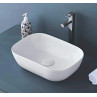 Belmonte Ceramic Table Top Over Counter Wash Basin Sink 14 x 10 x 4.5 Inch Ferry - White Belmonte Ceramic Table Top Over Counter Wash Basin Sink 14 x 10 x 4.5 Inch Ferry - White