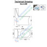 Belmonte Rimless Siphonic Flushing Western Commode Toilet Crenza S Trap 9 Inch / 225mm White Belmonte Rimless Siphonic Flushing Western Commode Toilet Crenza S Trap 9 Inch / 225mm White