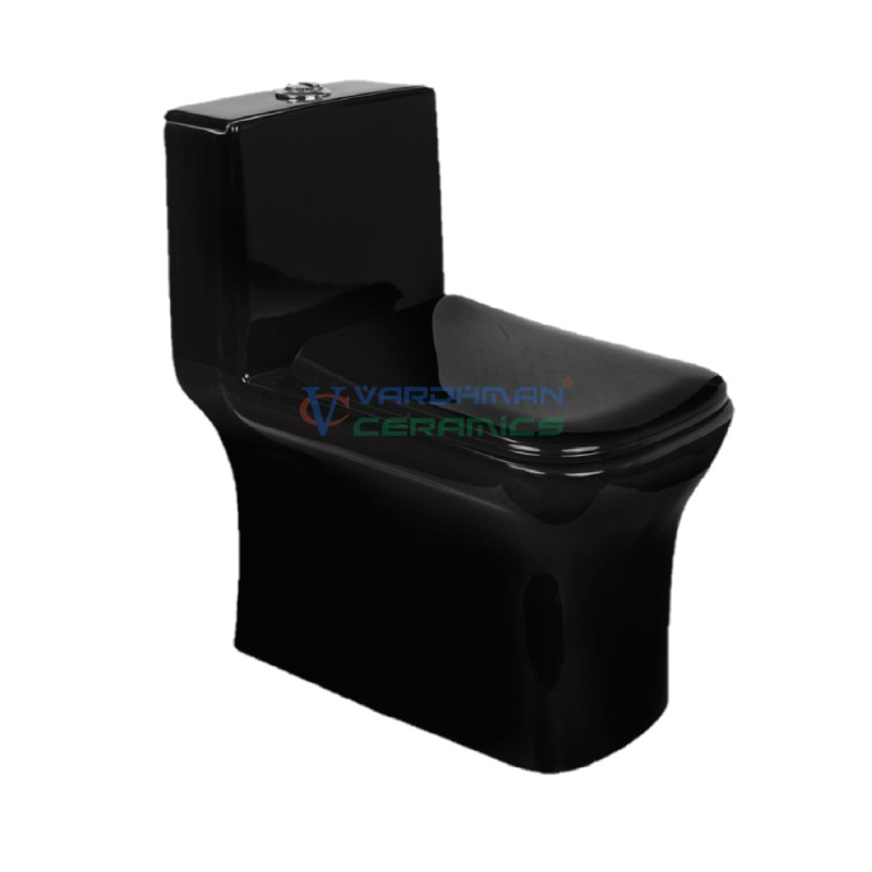 Black Toilet One Piece Western Commode Glossy Full Black Ceramic Floor Mount S Trap 225mm Belmonte Black Toilet One Piece Western Commode Glossy Full Black Ceramic Floor Mount S Trap 225mm Belmonte