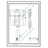 Rimless Toilet Wall Hung with Cistern Pneumatic Sanitee White Combo - Belmonte Rimless Toilet Wall Hung with Cistern Pneumatic Sanitee White Combo - Belmonte