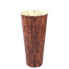 Belmonte Ceramic One Piece Wash Basin Jeker 16 x 16 x 33.5 Inch Brick Brown