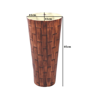 Buy Belmonte Ceramic One Piece Wash Basin Jeker 16 x 16 x 33.5 Inch...