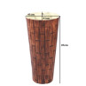 Belmonte Ceramic One Piece Wash Basin Jeker 16 x 16 x 33.5 Inch Brick Brown