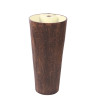 Belmonte Ceramic One Piece Wash Basin Jeker 16 x 16 x 33.5 Inch Brown