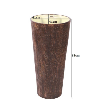Buy Belmonte Ceramic One Piece Wash Basin Jeker 16 x 16 x 33.5 Inch...