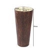 Belmonte Ceramic One Piece Wash Basin Jeker 16 x 16 x 33.5 Inch Brown