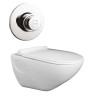 Belmonte Wall Hung Water Closet Titan With Flush Valve & Soft Close Seat Cover - White Belmonte Wall Hung Water Closet Titan With Flush Valve & Soft Close Seat Cover - White