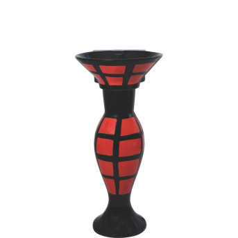 Belmonte Designer Pedestal Wash Basin Dolphin 30 Color - Red & Black