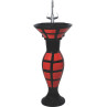 Belmonte Designer Pedestal Wash Basin Dolphin 30 Color - Red & Black