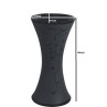 Belmonte Ceramic Free Standing One Piece Designer Wash Basin Kolan 16 x 16 x 32 Inch Dark Grey Color
