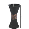Belmonte Ceramic Designer One Piece Wash Basin Free Standing Kolan 16 x 16 x 32 Inch Color Brick Black
