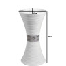 Belmonte Ceramic One Piece Wash Basin Designer Free Standing Kolan 16 x 16 x 32 Inch White