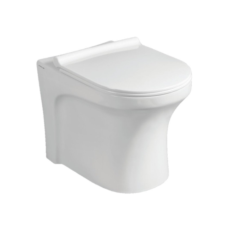 Buy copy of Belmonte Ceramic Floor Mounted Western Commode Toilet E...