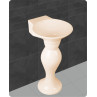 Belmonte Dolphin Set Pedestal Wash Basin | Wall Mount | Ceramic | Ivory | Glossy Finish Belmonte Dolphin Set Pedestal Wash Basin | Wall Mount | Ceramic | Ivory | Glossy Finish