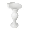 Belmonte Dolphin Set Pedestal Wash Basin | Wall Mount | Ceramic | White | Glossy Finish Belmonte Dolphin Set Pedestal Wash Basin | Wall Mount | Ceramic | White | Glossy Finish