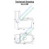 Belmonte S Trap Distance 100mm / 4 Inch One Piece Western Toilet Commode Floor Mounted Battle White Belmonte S Trap Distance 100mm / 4 Inch One Piece Western Toilet Commode Floor Mounted Battle White