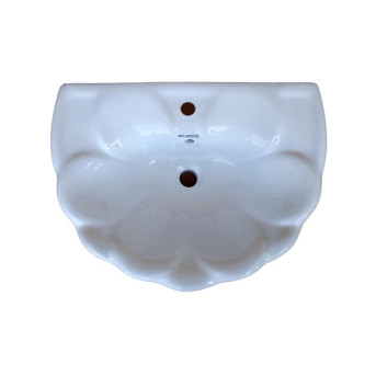 Belmonte Pedestal Wash Basin Lotus - White