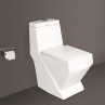 Belmonte Floor Mounted One Piece EWC S Trap Toilet Crystal White Belmonte Floor Mounted One Piece EWC S Trap Toilet Crystal White