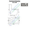 Belmonte White Glossy Ceramic Floor Mount Rimless Flushing Toilet, S-Trap Outlet on Floor, 225mm/9in Trap Distance Belmonte White Glossy Ceramic Floor Mount Rimless Flushing Toilet, S-Trap Outlet on Floor, 225mm/9in Trap Distance