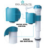 Belmonte Adjustable Fill Valve 8-12 Inch | Toilet Tank Fittings | Vardhman Ceramics Belmonte Adjustable Fill Valve 8-12 Inch | Toilet Tank Fittings | Vardhman Ceramics
