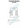 Belmonte Indian Toilet - White Ceramic C T Pan 20 Inch, Glossy Finish, Floor Mount Belmonte Indian Toilet - White Ceramic C T Pan 20 Inch, Glossy Finish, Floor Mount