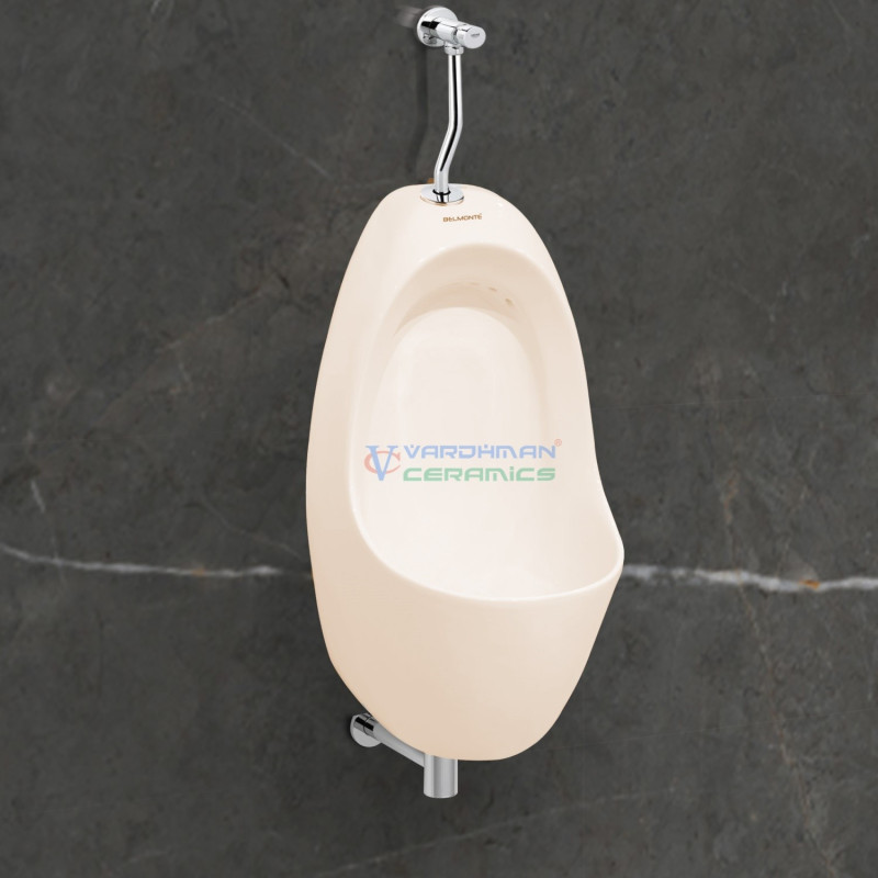 Belmonte Gents Urinal Pot Thanos Ivory Ceramic Glossy Wall Mount - 310x280x580mm Belmonte Gents Urinal Pot Thanos Ivory Ceramic Glossy Wall Mount - 310x280x580mm