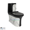 Belmonte Designer One-Piece Toilet | SVELTA-OP-SY-16 | Black & White | Glossy Finish Belmonte Designer One-Piece Toilet | SVELTA-OP-SY-16 | Black & White | Glossy Finish