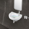 Belmonte Small Wall Hung Wash Basin for Bathroom Rado - White Belmonte Small Wall Hung Wash Basin for Bathroom Rado - White