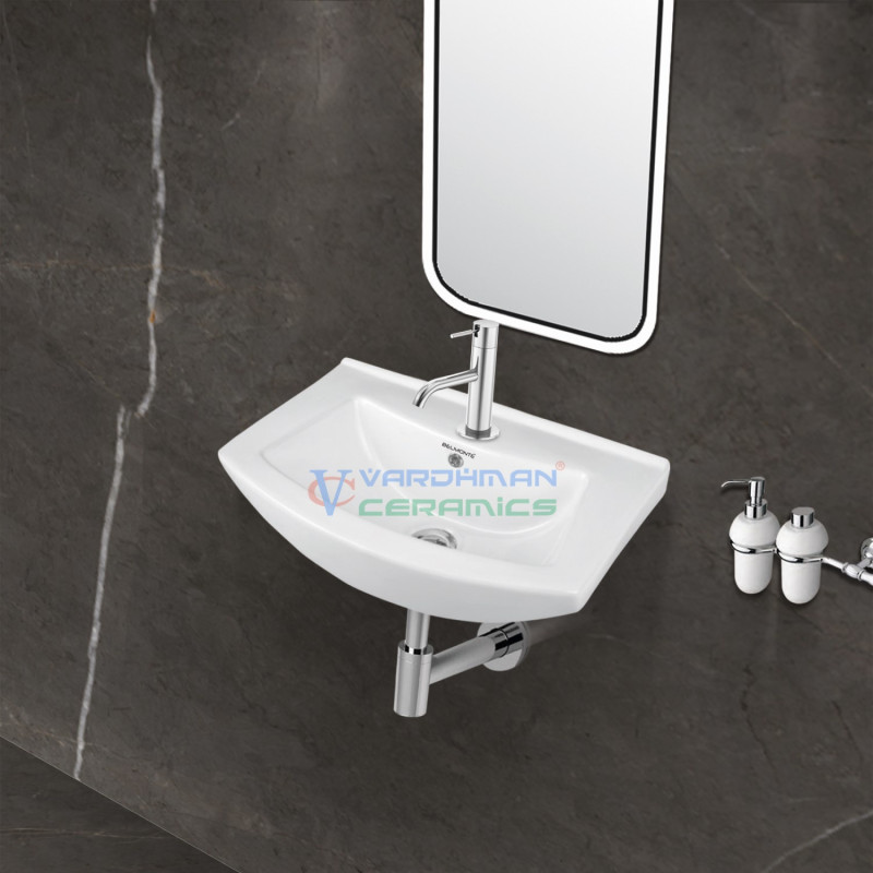 Belmonte Wall Hung Wash Basin Nova - White Belmonte Wall Hung Wash Basin Nova - White