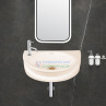 Belmonte Wall Hung Wash Basin Niko - Ivory Belmonte Wall Hung Wash Basin Niko - Ivory