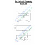 Belmonte Wall Hung Wash Basin Lily - White Belmonte Wall Hung Wash Basin Lily - White