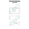 Belmonte Wall Hung Wash Basin Liza - White Belmonte Wall Hung Wash Basin Liza - White