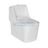 Belmonte One Piece Rimless Flushing Toilet, S-Trap Outlet on Floor, 225mm/9inch Trap Distance - White Belmonte One Piece Rimless Flushing Toilet, S-Trap Outlet on Floor, 225mm/9inch Trap Distance - White