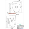 Belmonte Wall Hung Water Closet Cansil With Flush Valve & Soft Close Seat Cover - Ivory Belmonte Wall Hung Water Closet Cansil With Flush Valve & Soft Close Seat Cover - Ivory