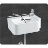 Belmonte Wall Hung / Table Top Wash Basin Libra - Ivory