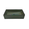 Designer Table Top Basin Style-50 - Green & Black, Matt Finish, 305x505x125mm - Belmonte Designer Table Top Basin Style-50 - Green & Black, Matt Finish, 305x505x125mm - Belmonte