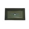 Designer Table Top Basin Style-50 - Green & Black, Matt Finish, 305x505x125mm - Belmonte Designer Table Top Basin Style-50 - Green & Black, Matt Finish, 305x505x125mm - Belmonte