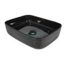Black Wash Basin Thim Rim Designer Glossy Ceramic Battle-04 - Belmonte Black Wash Basin Thim Rim Designer Glossy Ceramic Battle-04 - Belmonte