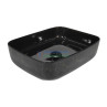 Black Wash Basin Thim Rim Designer Glossy Ceramic Battle-04 - Belmonte Black Wash Basin Thim Rim Designer Glossy Ceramic Battle-04 - Belmonte