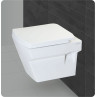 Belmonte Bathroom Toilet Seat / Commode Wall Mounted EWC Square White Belmonte Bathroom Toilet Seat / Commode Wall Mounted EWC Square White
