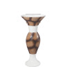 Belmonte Designer Pedestal Wash Basin Dolphin 18 Color - Brown & White